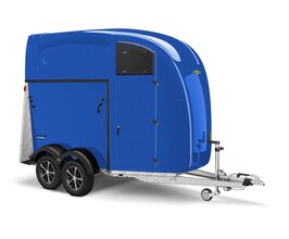 Abblidung eines Humbaur Pferdeanhängers Pegasus Style in der Farbe Signal Blau | © Humbaur GmbH