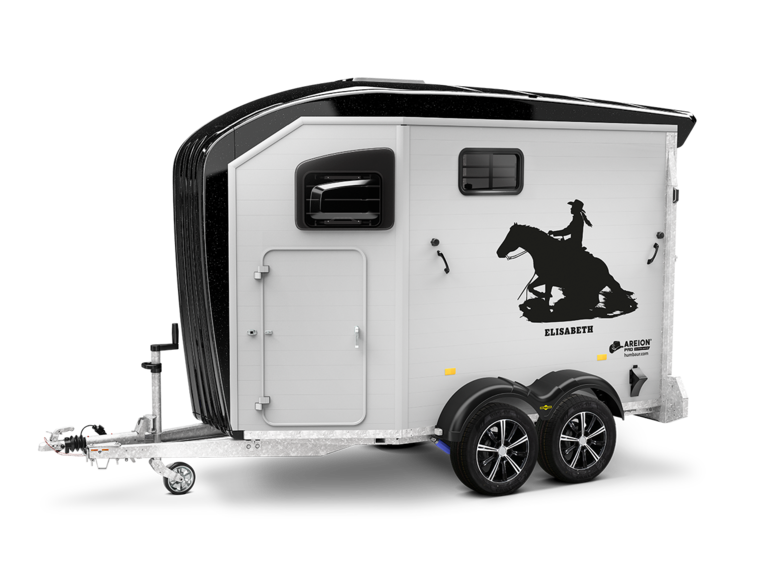 Humbaur Areion Pro Western Edition Seitenansicht mit schwarzen Poly-Anbauteilen | © Humbaur GmbH